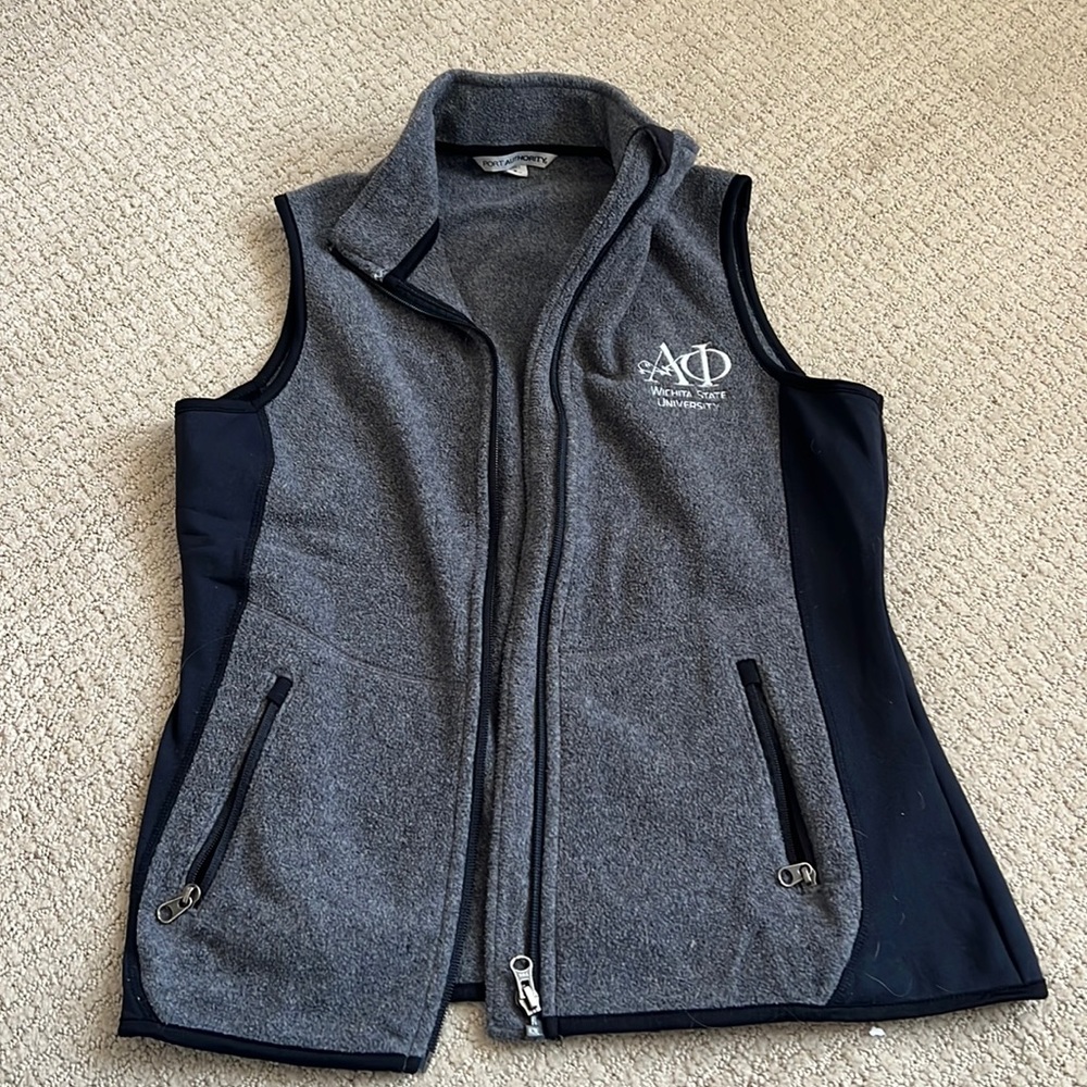 Gray Alpha Phi vest gray